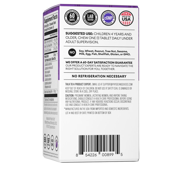Physician's Choice Kids Probiotic Chewable, Very Berry, 30 CT