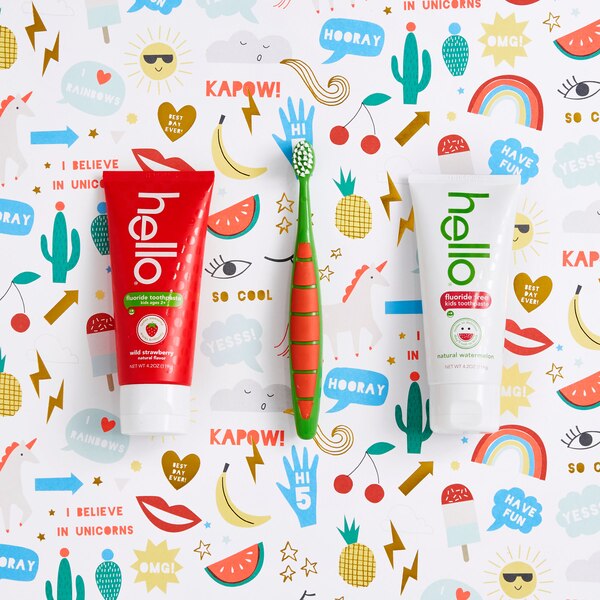 hello Kids Fluoride Free Toothpaste, Fresh Watermelon, 4.2 OZ