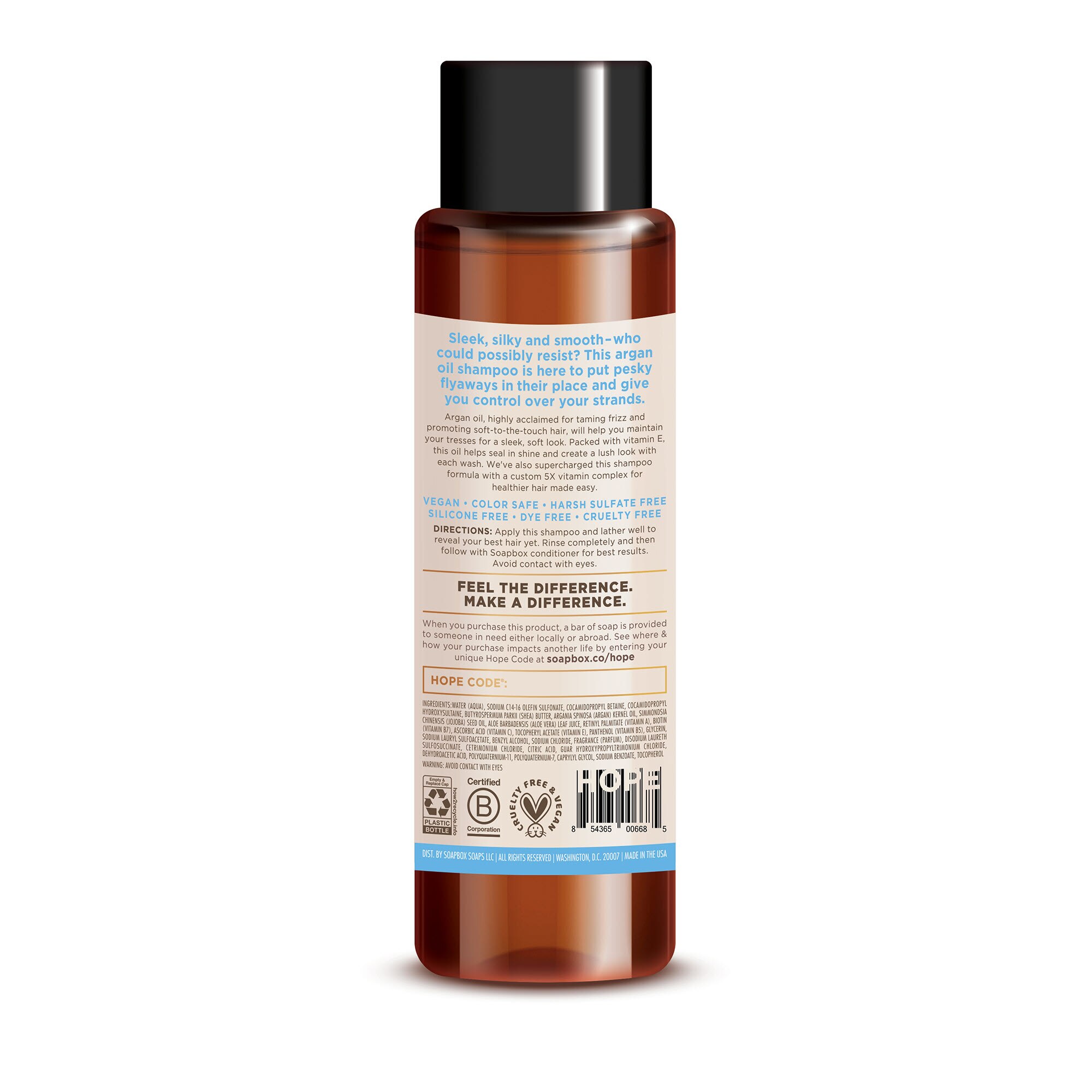 Soapbox Argan Oil Control & Soften Shampoo