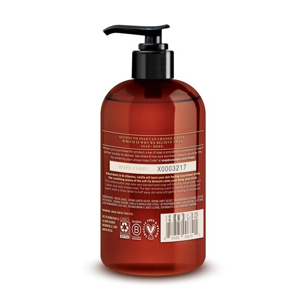 Soapbox Vanilla & Lily Blossom Nourishing Moisture Liquid Hand Soap