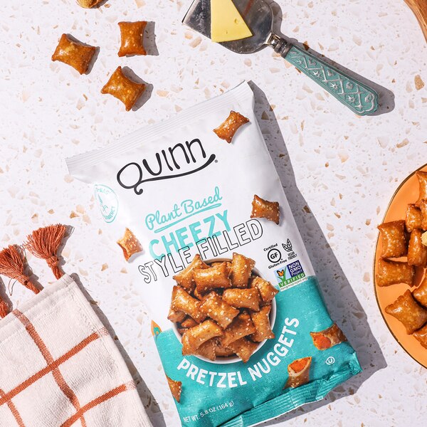Quinn Plant Based Cheezy Style Filled Pretzel Nuggets, 5.8 oz