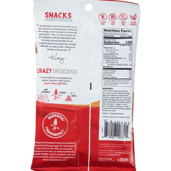 Quinn, Plant Based Cheezy Pizzeria Nuggets, 5.8 oz