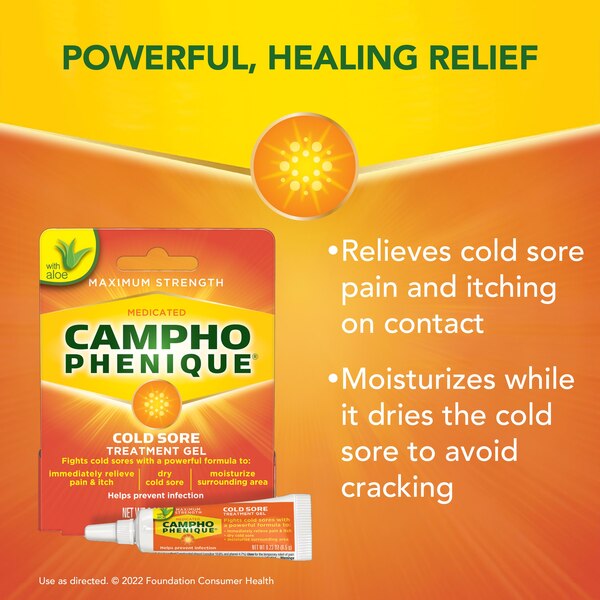 Campho-Phenique Cold Sore Treatment Gel, 1 CT