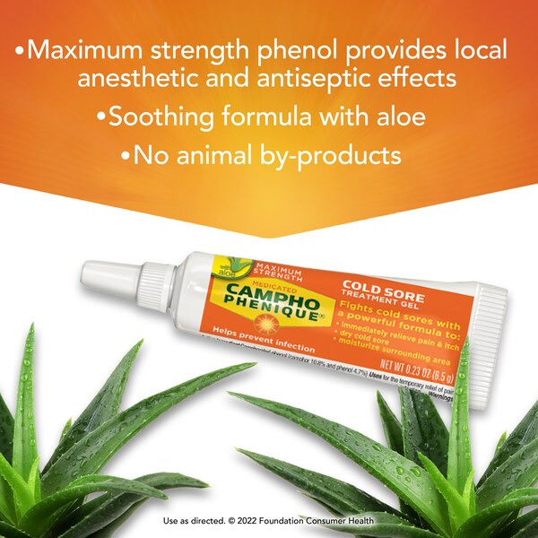 Campho-Phenique Cold Sore Treatment Gel, 1 CT