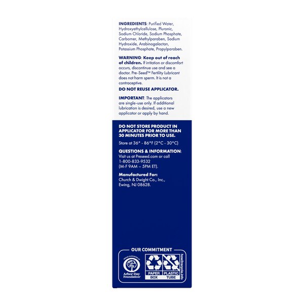 Pre-Seed - Lubricante personal, 1 oz