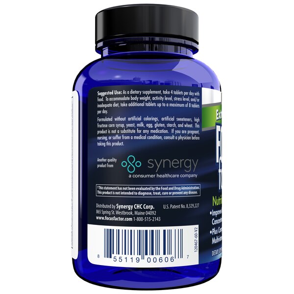 Focus Factor Extra Strength Nutrition for the Brain Plus Multivitamin Tablets, 60 CT
