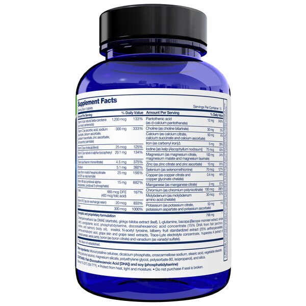 Focus Factor Extra Strength Nutrition for the Brain Plus Multivitamin Tablets, 60 CT