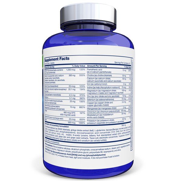 Focus Factor Extra Strength Nutrition for the Brain Plus Multivitamin Tablets