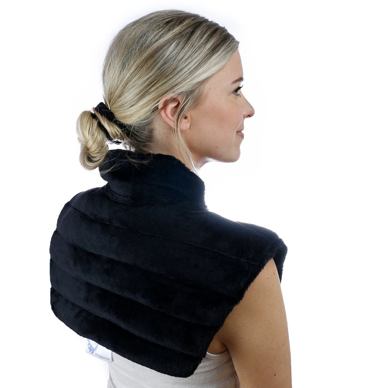 Huggaroo Embrace Microwavable Heating Pad, Unscented, Black