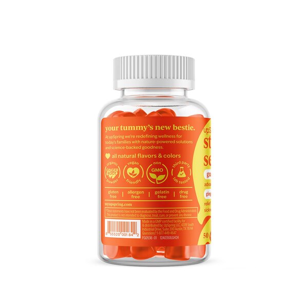 Stomach Settle, Lemon Ginger Gummies, 50 CT