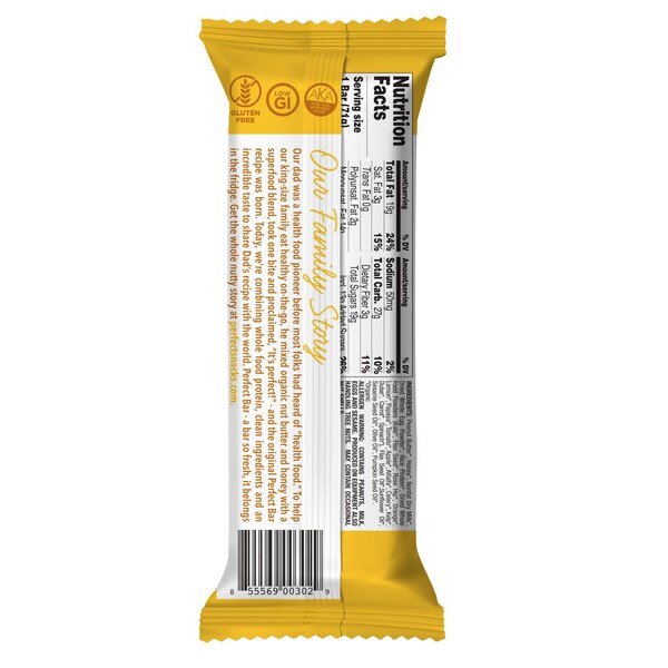Perfect Bar, Peanut Butter Protein Bar, 2.5 oz