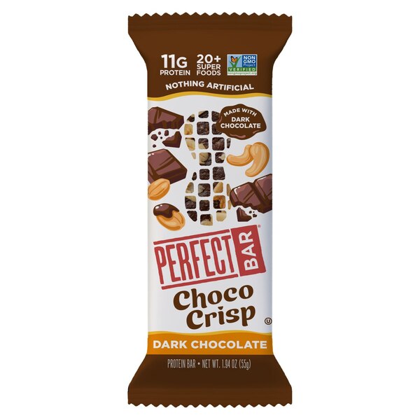 Perfect Bar, Choco Crisp Gluten-Free Dark Chocolate Protein Bar, 1.94 Oz