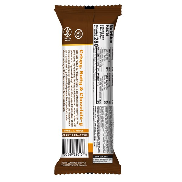 Perfect Bar, Choco Crisp Gluten-Free Dark Chocolate Protein Bar, 1.94 Oz