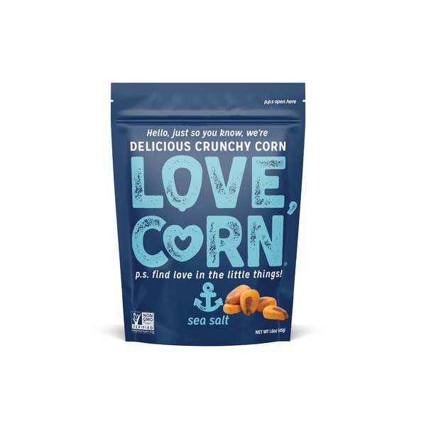 Love Corn Sea Salt Delicious Crunchy Corn, 1.6 oz