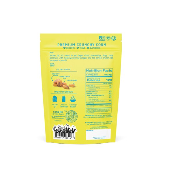 Love Corn Salt & Vinegar Delicious Crunchy Corn, 1.6 oz