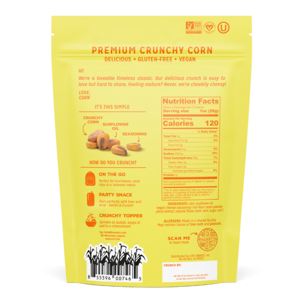 LOVE CORN Cheezy, 4 oz