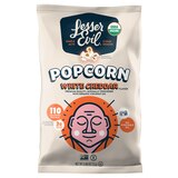 Lesser Evil, White Cheddar Popcorn, 4.6 oz, thumbnail image