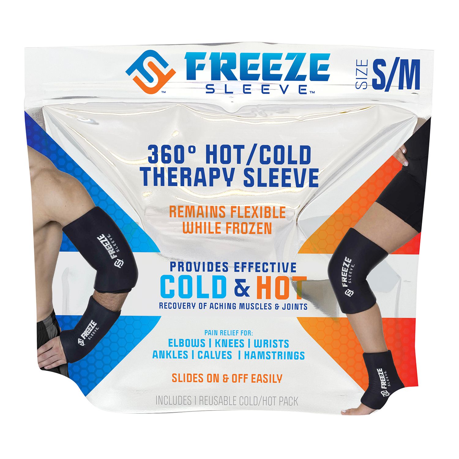 Freeze Sleeve 360º Hot/Cold Therapy Sleeve, S/M