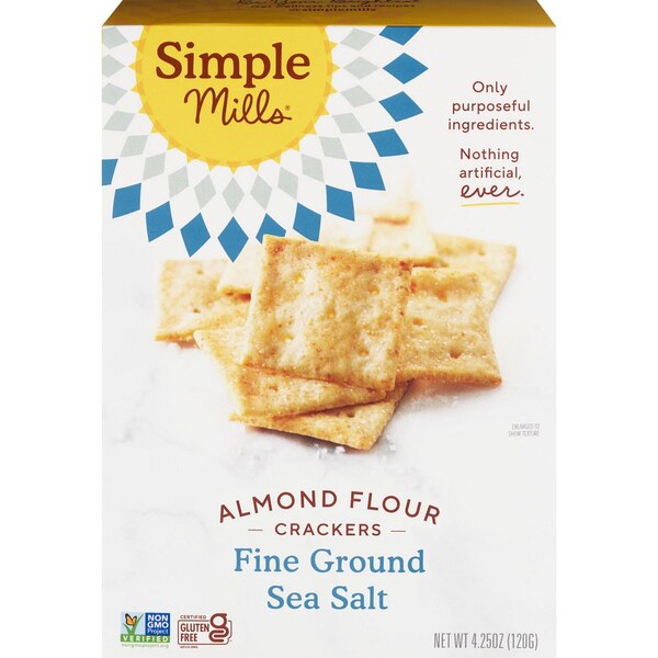 Simple Mills Fine Ground Sea Salt Almond Flour Cracker, 4.25 oz