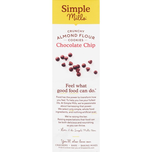 Simple Mills, Almond Flour Crunchy Chocolate Chip Cookie, 5.5 oz