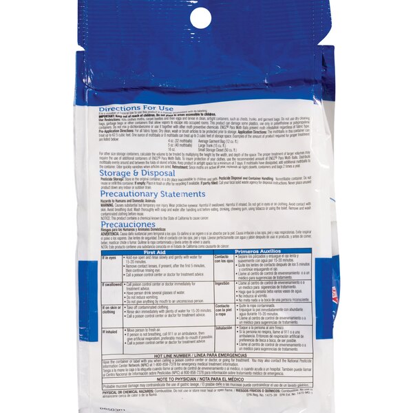 Enoz Moth Balls, 20 OZ