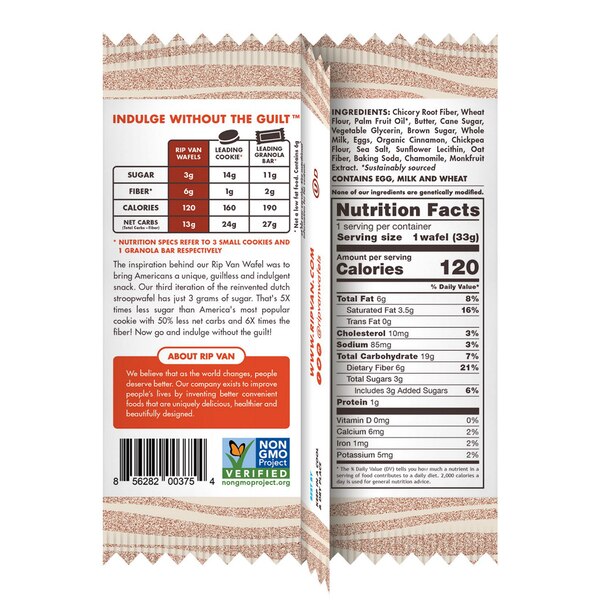 Rip Van Wafels European Snack Stroopwafel