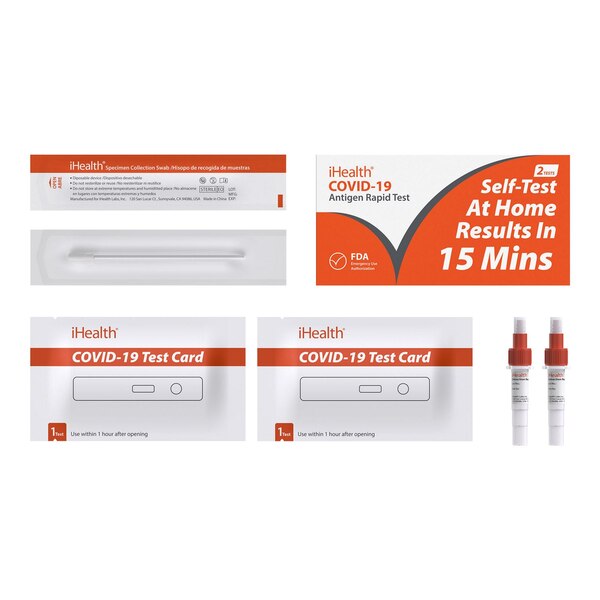 iHealth COVID-19 Antigen Rapid Test, 2 CT