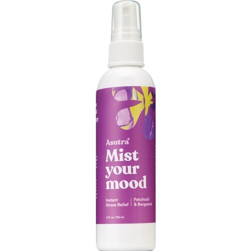 Asutra Mist Your Mood Aromatherapy, Instant Stress Relief, Patchouli & Bergamot