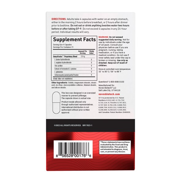 Novex Biotech GF-9 Capsules, 84 CT