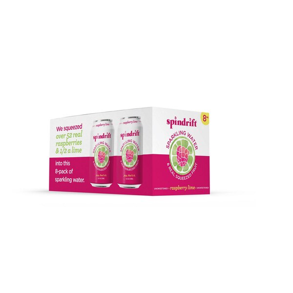 Spindrift Sparkling Water, 8 ct, Cans,12 oz