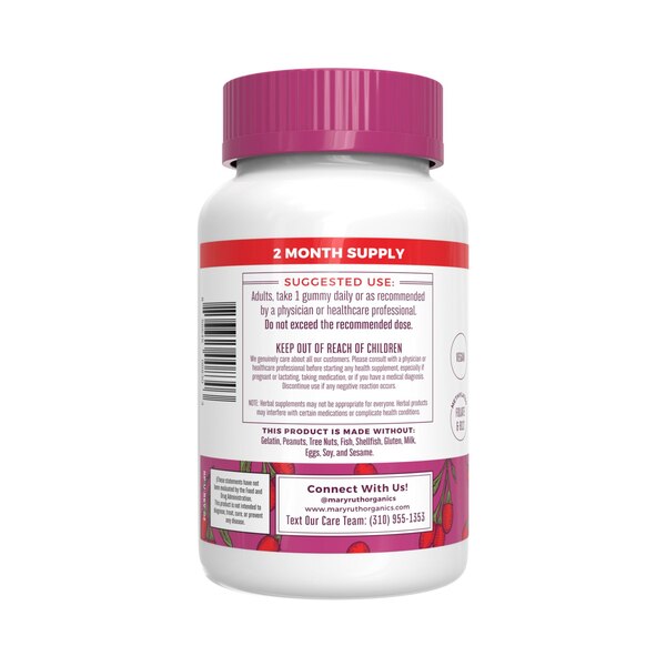 MaryRuth's Biotin Gummies, Goji Berry, 60 CT