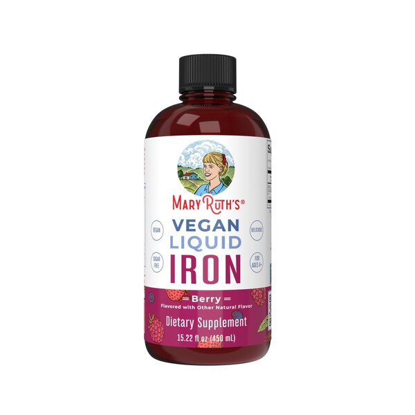 Mary Ruth's Vegan Liquid Iron, Berry, 15.22 fl oz