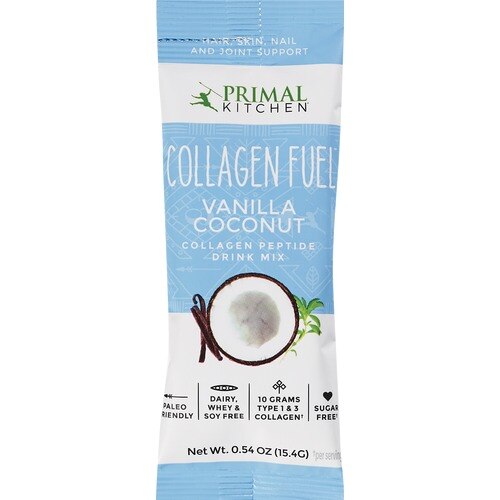 Primal Kitchen Collagen Fuel - Mezcla para preparar bebida con péptidos y colágeno, Vanilla Coconut, .54 oz