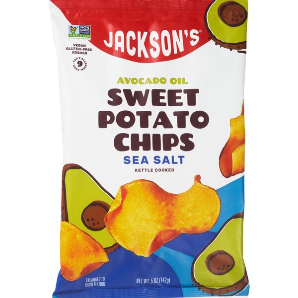 Jackson's, Sea Salt Sweet Potato Chips in Avocado Oil, 5 oz