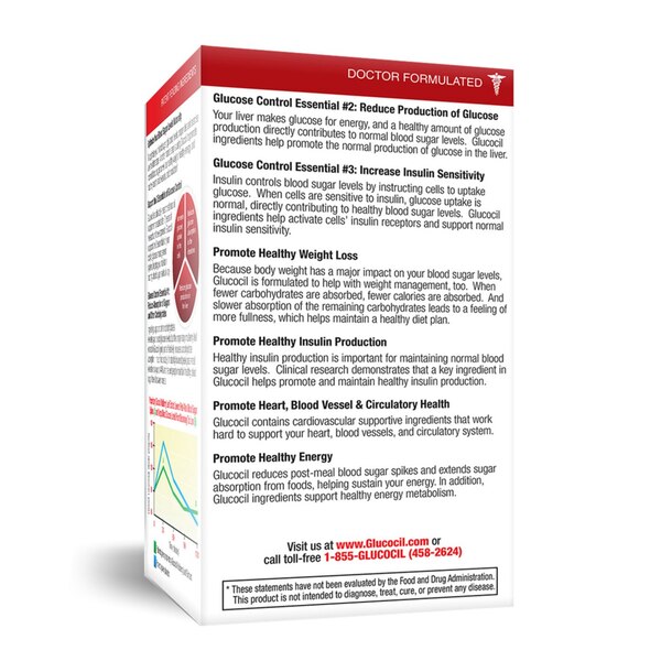 Glucocil 30-Day Supply, 120 CT