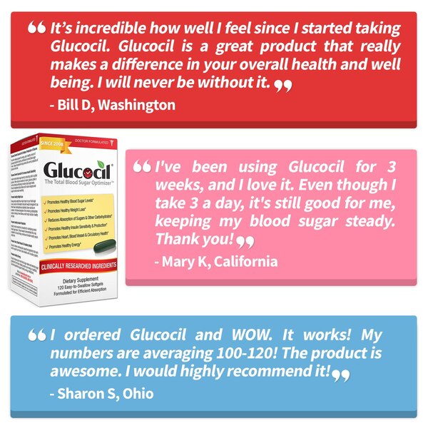 Glucocil 30-Day Supply, 120 CT