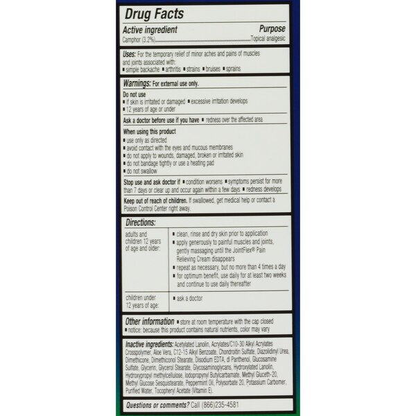 JointFlex Arthritis Pain Relief Cream, 4 OZ