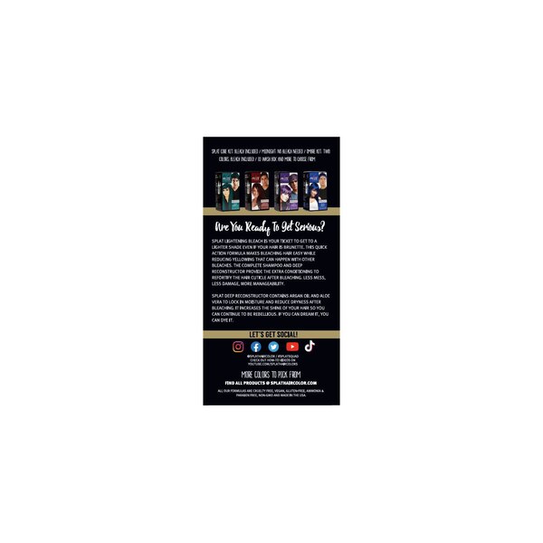 Splat Hair Color & Bleach Kit, Lightening Bleach