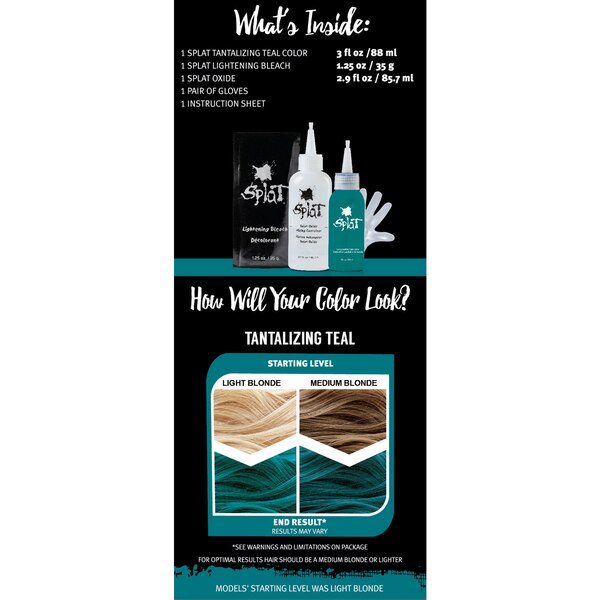 Splat Complete Semi-Permanent Hair Color Kit with Bleach