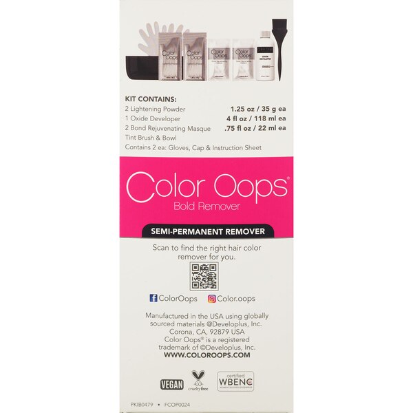 Color Oops Bold Semi Permanent Hair Color Remover