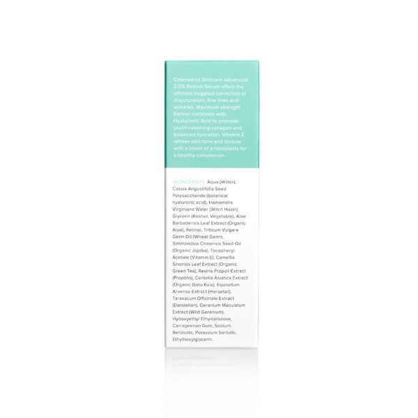 Cosmedica Skincare 2.5% Retinol Serum, 1 OZ