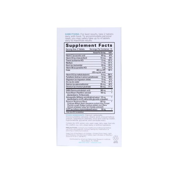 RELAXIUM Calm Tablets, 30 CT