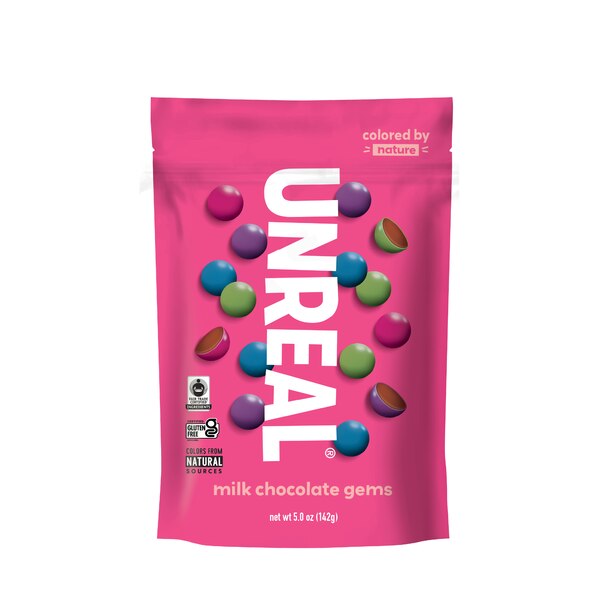 Unreal Milk Chocolate Gems, 5 oz