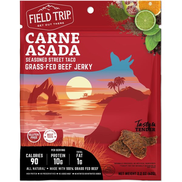 Carne Asada Flavored, Grass Fed Beef Jerky, 2.2 oz
