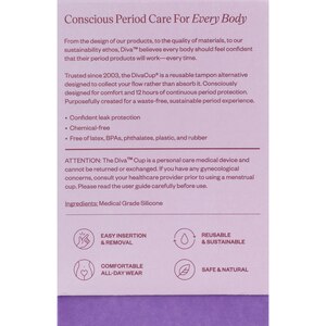 The DivaCup, Menstrual Cup, Model 1, Model 2