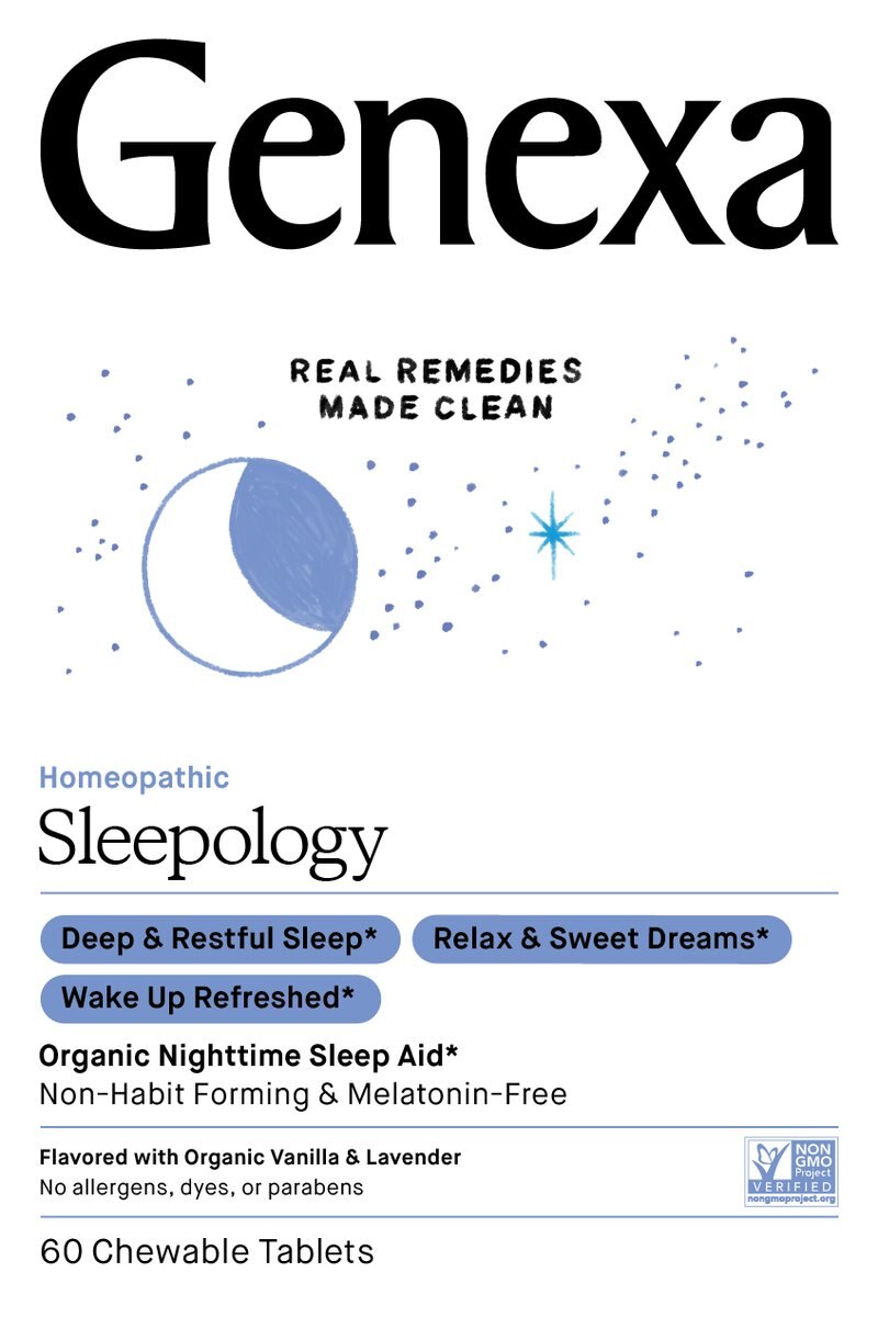 Genexa Sleepology Organic Nighttime Sleep Aid Chewable Tablets, 60 CT