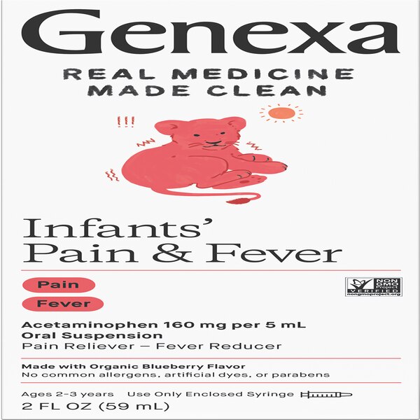 Genexa Infants' Acetaminophen Oral Suspension, 2 FL OZ