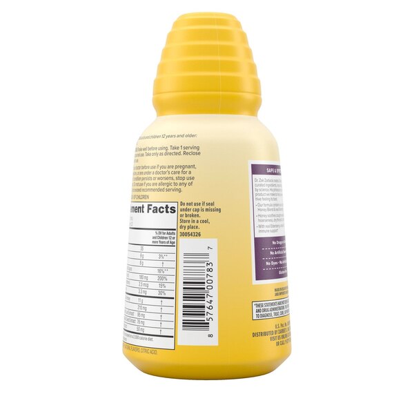 Zarbee's Complete Cough Syrup+ Immune Support Liquid, Berry, 8 OZ