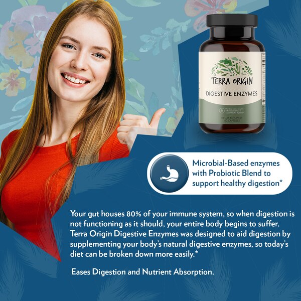 Terra Origin Digestive Enzymes with Probiotic Blend Capsules