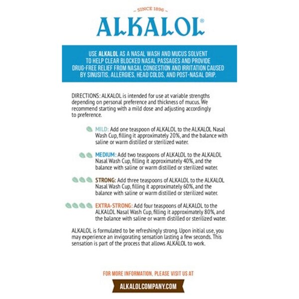 Alkalol Nasal Wash Kit